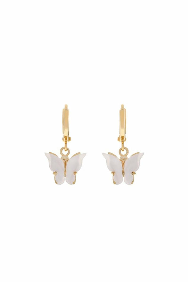 Butterfly Earrings - Pearl