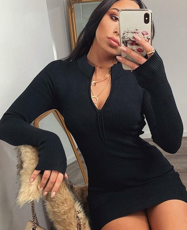 Cassie Zipper Dress