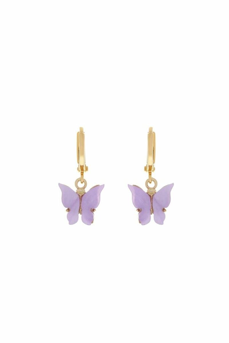 Butterfly Earrings - Lavender