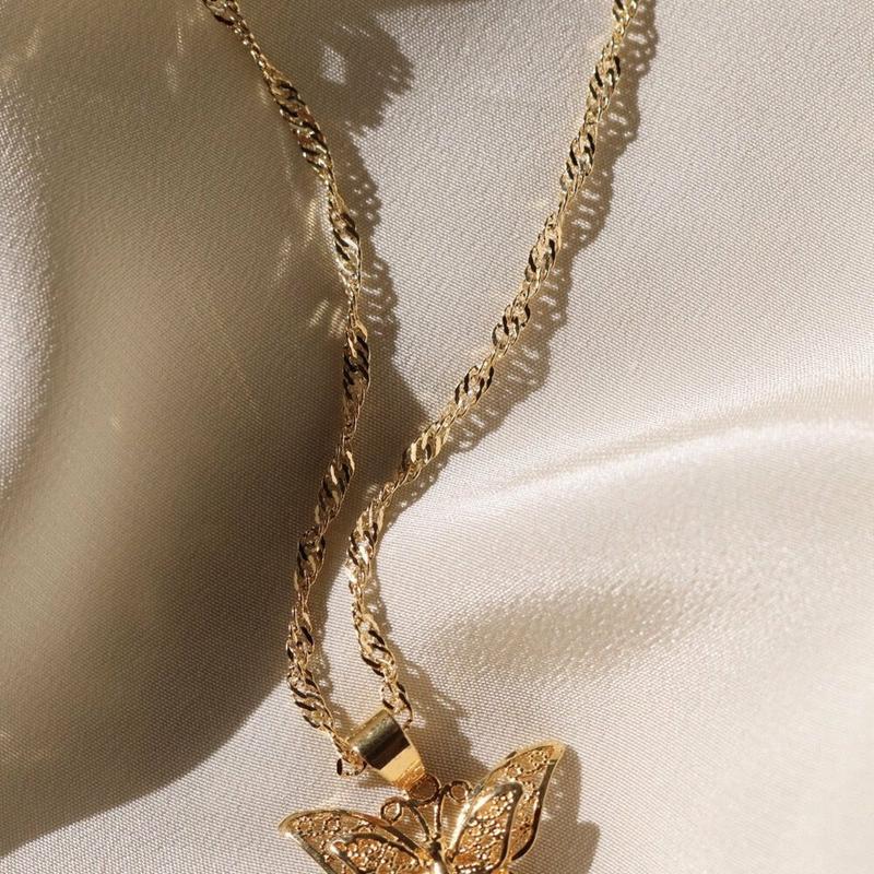 Butterfly Necklace - Gold
