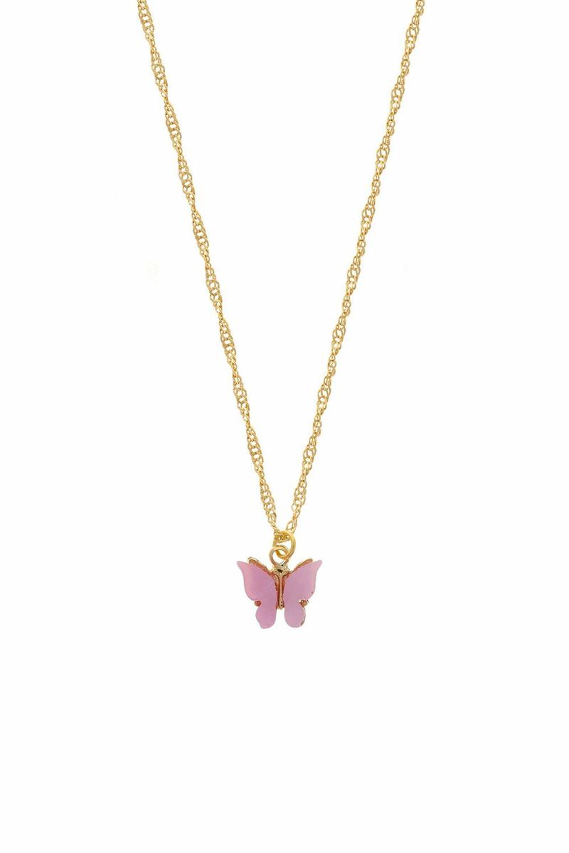 Butterfly Necklace - Blush