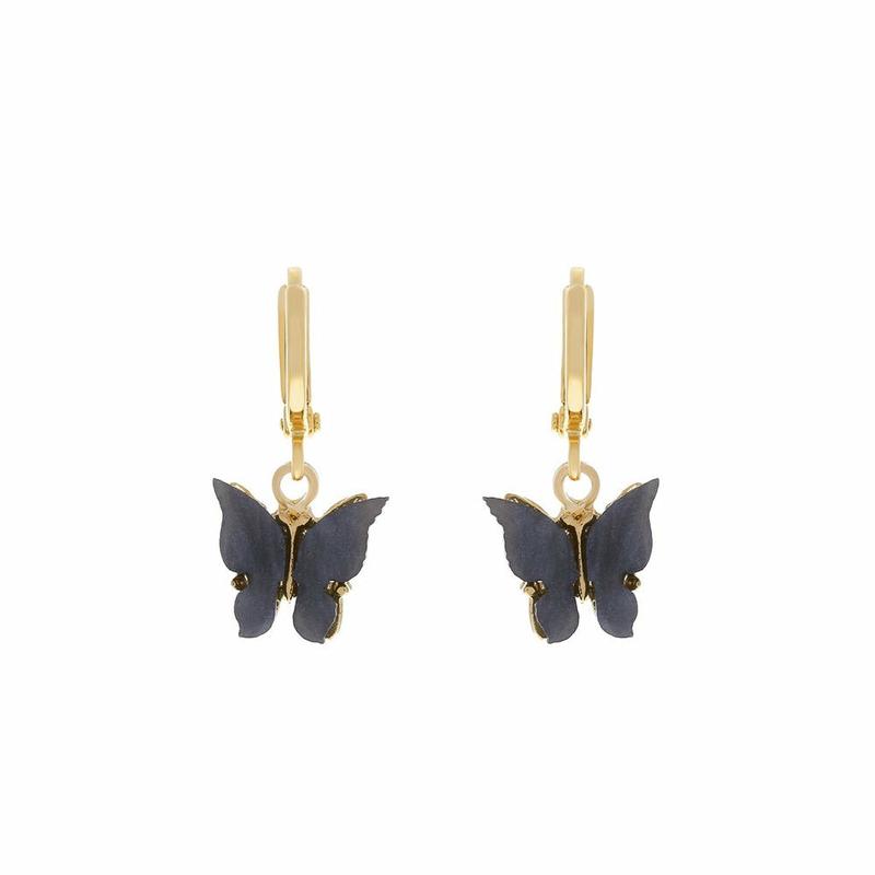 Butterfly Earrings - Black
