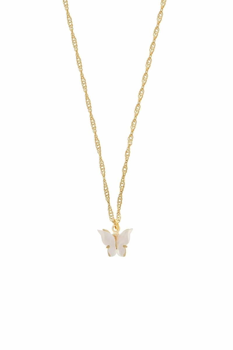 Butterfly Necklace - Pearl